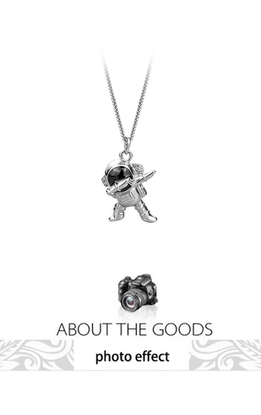 pendant necklaces astronaut men's necklace tide brand wild niche design trendy hip hop boy male, Silver
pendant necklaces astronaut men's necklace tide brand wild niche design trendy hip hop boy male, Silver