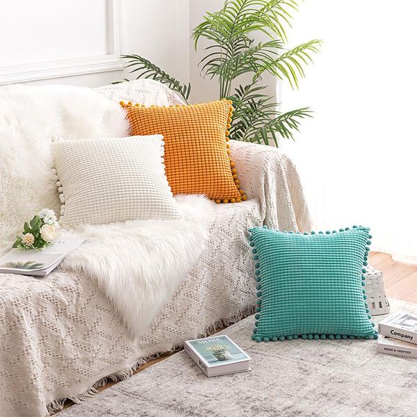 cushion/decorative pillow 2pcs ins velvet cushion cover with pompon ball for living room sofa car pillowcase modern solid color corduroy cas
cushion/decorative pillow 2pcs ins velvet cushion cover with pompon ball for living room sofa car pillowcase modern solid color corduroy cas
