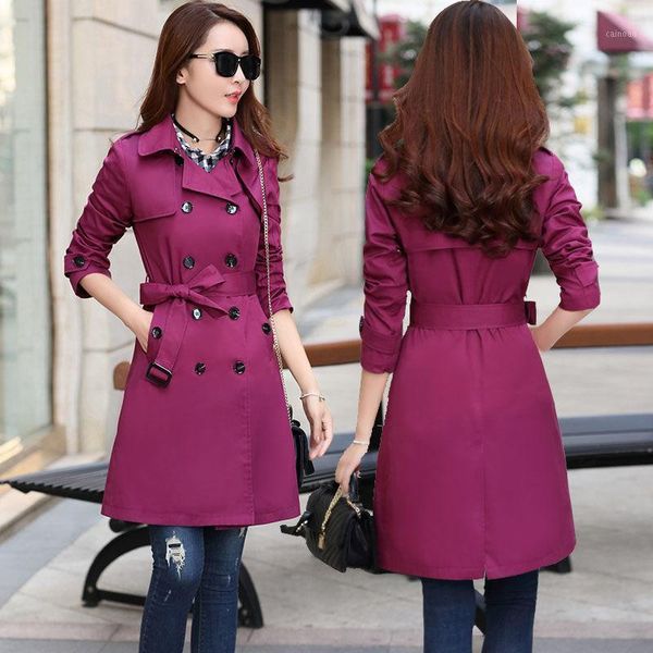 women's trench coats windbreaker middle long korean autumn versatile slim coat for women fashion skirt moda mujer manteau femme, Tan;black
women's trench coats windbreaker middle long korean autumn versatile slim coat for women fashion skirt moda mujer manteau femme, Tan;black