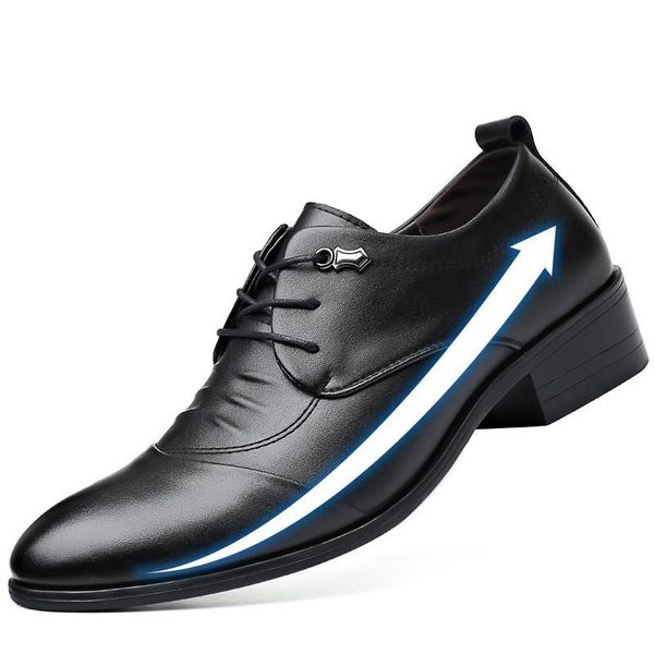 dress shoes men leather formal elegant classic business wedding social increased internal 6 cm fashion brogue footwear party, Black
dress shoes men leather formal elegant classic business wedding social increased internal 6 cm fashion brogue footwear party, Black
