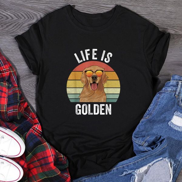 women's t-shirt life is golden slogan tshirt woman summer short sleeve tee female o-neck t shirt, White
women's t-shirt life is golden slogan tshirt woman summer short sleeve tee female o-neck t shirt, White