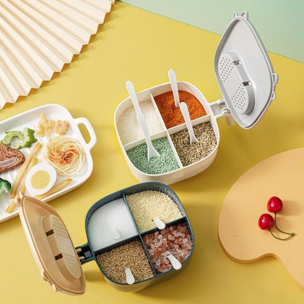 storage bottles & jars 4 grids seasoning bottle portable eco-friendly cartoon style flap tank moisture proof household kitchen box
storage bottles & jars 4 grids seasoning bottle portable eco-friendly cartoon style flap tank moisture proof household kitchen box