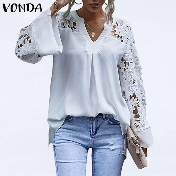fashion long sleeve v neck hollow out crochet women vonda bohemian party blusas femininas ol office plus size shirts women's blouses &, White
fashion long sleeve v neck hollow out crochet women vonda bohemian party blusas femininas ol office plus size shirts women's blouses &, White