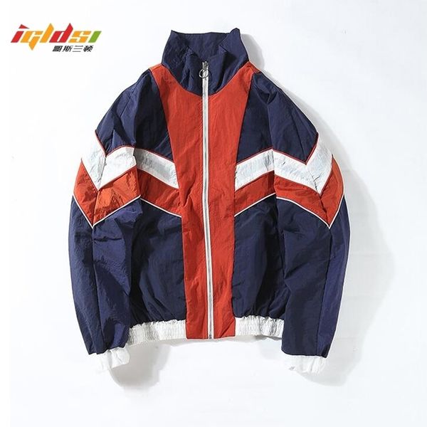 men's hip hop bomber jacket coat long sleeve patchwork baseball block jackets for mens summer male streetwear windbreaker t200502, Black;brown
men's hip hop bomber jacket coat long sleeve patchwork baseball block jackets for mens summer male streetwear windbreaker t200502, Black;brown
