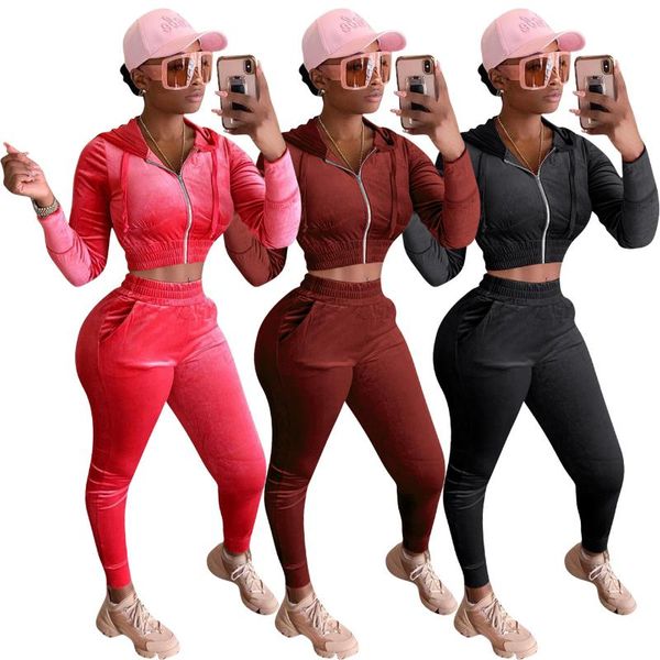 women's two piece pants gold velvet hooded collar long-sleeved jacket pencil and trousers two-piece suit fashion set for autumn, White
women's two piece pants gold velvet hooded collar long-sleeved jacket pencil and trousers two-piece suit fashion set for autumn, White