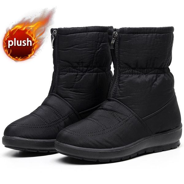 boots women snow luxury winter thick plush waterproof non-slip fashion female shoes warm fur botas mujer, Black
boots women snow luxury winter thick plush waterproof non-slip fashion female shoes warm fur botas mujer, Black