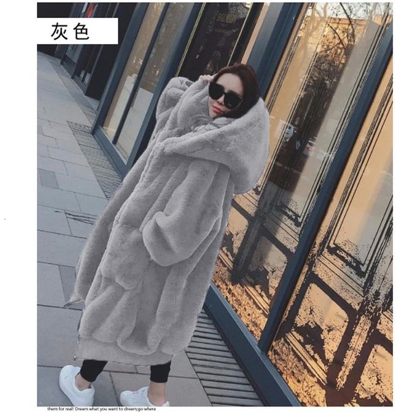 winter rex rabbit thick fur jacket female coat sleeve pockets 5mh9, Black
winter rex rabbit thick fur jacket female coat sleeve pockets 5mh9, Black