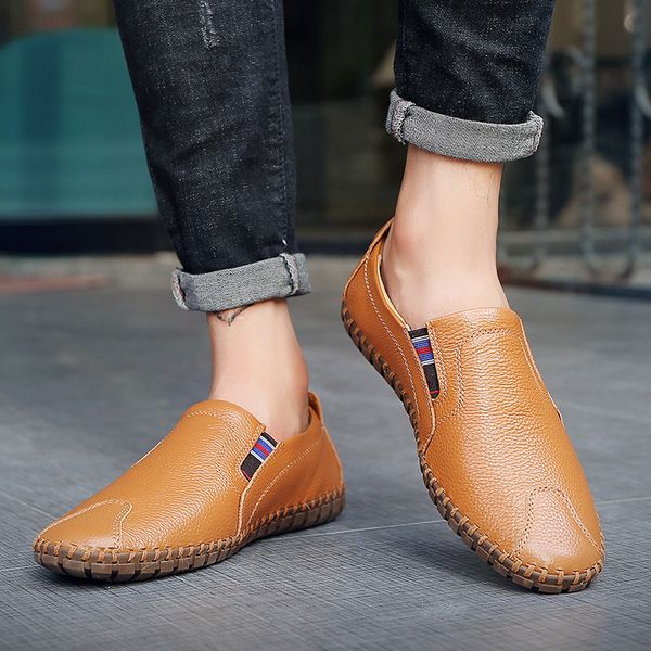 464748 yards foreign trade plus size mens shoes-business casual leather shoes mens cowhide breathable fashion driving shoes slip-on mens sho, Black
464748 yards foreign trade plus size mens shoes-business casual leather shoes mens cowhide breathable fashion driving shoes slip-on mens sho, Black