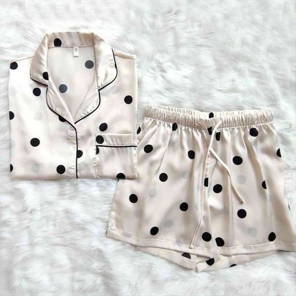 silk satin pajamas polka dot womens sleepwears suits with shorts pyjamas thin silky sleepwear two piece set summer pijamas roomware, Black;red
silk satin pajamas polka dot womens sleepwears suits with shorts pyjamas thin silky sleepwear two piece set summer pijamas roomware, Black;red
