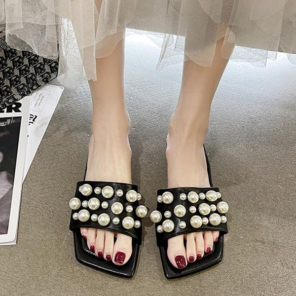 slippers lucyever fashion square toe big pearl women 2021 summer flats non-slip beach slides woman comfortable luxury flip flop, Black
slippers lucyever fashion square toe big pearl women 2021 summer flats non-slip beach slides woman comfortable luxury flip flop, Black