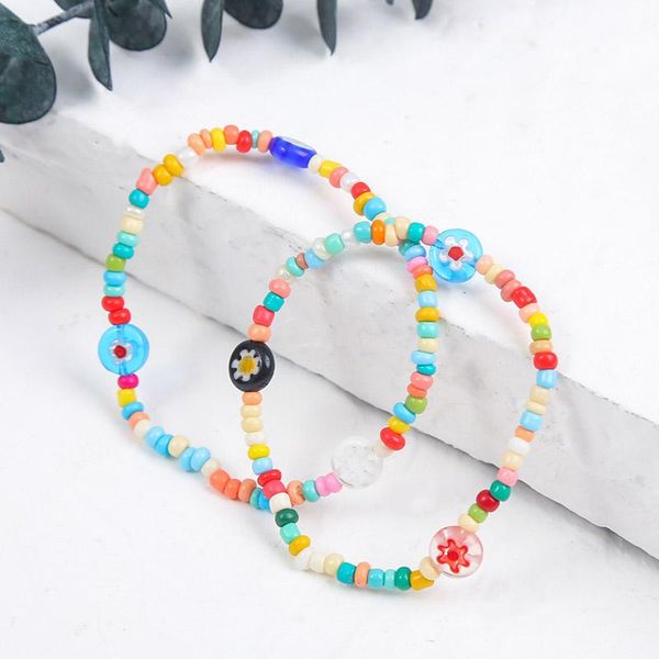 beaded, strands 2 pcs/set fashion bohemian female multicolor glazed glass beads separate handmade beaded strand bracelets for women beach st, Black
beaded, strands 2 pcs/set fashion bohemian female multicolor glazed glass beads separate handmade beaded strand bracelets for women beach st, Black