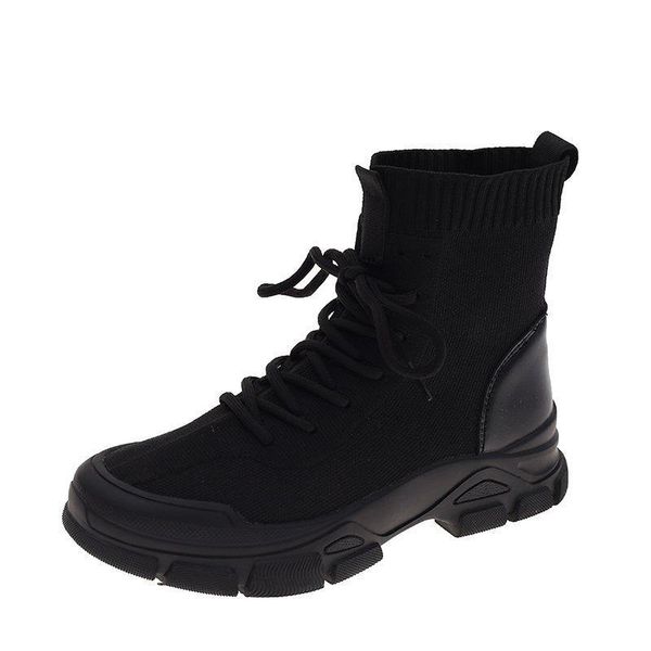 boots winter socks women 2021 flying woven shoe upper with round head flat leather stitching undefined high-casual shoes, Black
boots winter socks women 2021 flying woven shoe upper with round head flat leather stitching undefined high-casual shoes, Black