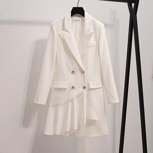 women's suits & blazers vanovich irregular autumn and spring 2022 korean style solid color wild ladies casual women clothing, White;black
women's suits & blazers vanovich irregular autumn and spring 2022 korean style solid color wild ladies casual women clothing, White;black