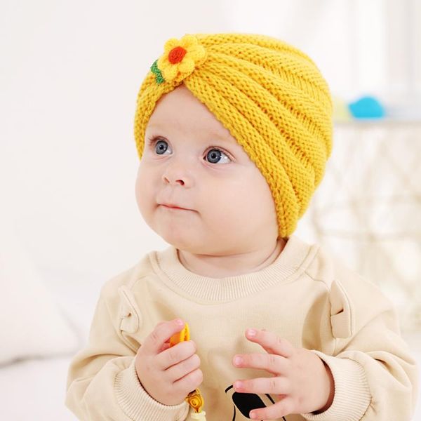 caps & hats 0-3t wool knitted turban hat for born baby girl little flower crochet knit beanie children winter warm skullies boy, Yellow
caps & hats 0-3t wool knitted turban hat for born baby girl little flower crochet knit beanie children winter warm skullies boy, Yellow