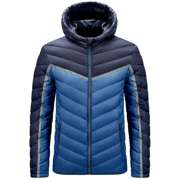 down popular vest hooded cotton jacket men's winter coat, Black