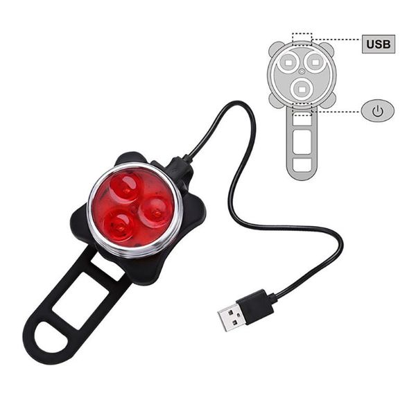 new bike rear lights 3 led bicycle taillight lights usb rechargeable waterproof night safety warning cycling accessories
new bike rear lights 3 led bicycle taillight lights usb rechargeable waterproof night safety warning cycling accessories