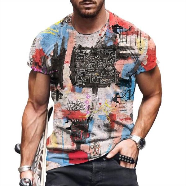 men's t-shirts mens t-shirt 2021 summer trend oversized retro style short sleeve 3d digital printing o neck fashion, White;black
men's t-shirts mens t-shirt 2021 summer trend oversized retro style short sleeve 3d digital printing o neck fashion, White;black