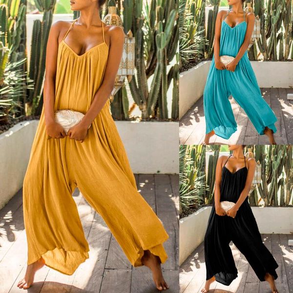 women's pants & capris women casual solid romper long playsuit button loose overalls backless jumpsuit condole belt wide leg jumpsuit#3, Black;white
women's pants & capris women casual solid romper long playsuit button loose overalls backless jumpsuit condole belt wide leg jumpsuit#3, Black;white
