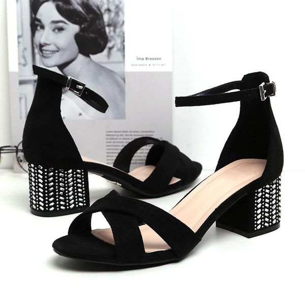 2021 sandals women peep toe ladies shoes elegant female chunky fashion sandals women's shoes flats women bohemian footwear woman, Black
2021 sandals women peep toe ladies shoes elegant female chunky fashion sandals women's shoes flats women bohemian footwear woman, Black