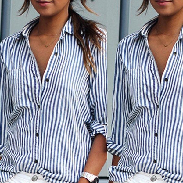 swyivy woman shirt striped 4xl 5xl plus big size spring summer casual loose blouses long sleeve navy blue woman shirts, White
swyivy woman shirt striped 4xl 5xl plus big size spring summer casual loose blouses long sleeve navy blue woman shirts, White