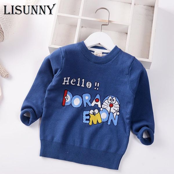 pullover 2021 autumn winter baby boys sweater jumper cartoon cat children sweaters toddler kids clothes 1-8y cotton o-neck, Blue
pullover 2021 autumn winter baby boys sweater jumper cartoon cat children sweaters toddler kids clothes 1-8y cotton o-neck, Blue