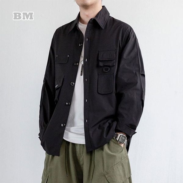 men's casual shirts fashion hip hop black shirt japanese streetwear harajuku jacket 2021 spring coat men clothing oversized top, White;black
men's casual shirts fashion hip hop black shirt japanese streetwear harajuku jacket 2021 spring coat men clothing oversized top, White;black