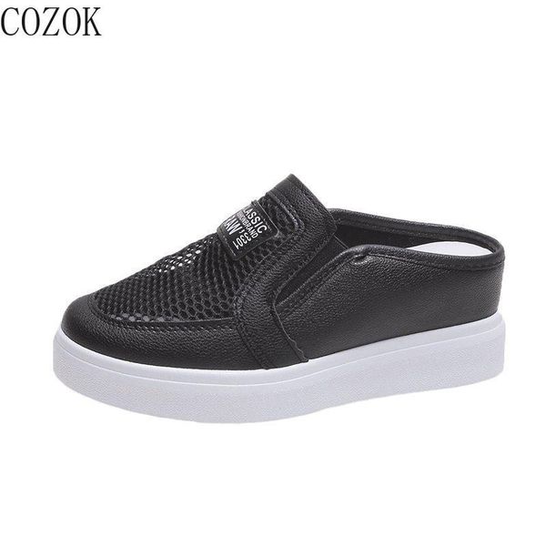 casual baotou women's slippers fashion and wild simple breathable thick-soled slippers classic outer wear, Black
casual baotou women's slippers fashion and wild simple breathable thick-soled slippers classic outer wear, Black