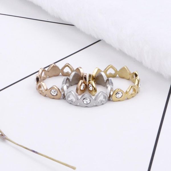wedding rings minar unique design stainless steel gold color love heart open ring for women high street hollow out rhinestone jewelry, Slivery;golden
wedding rings minar unique design stainless steel gold color love heart open ring for women high street hollow out rhinestone jewelry, Slivery;golden