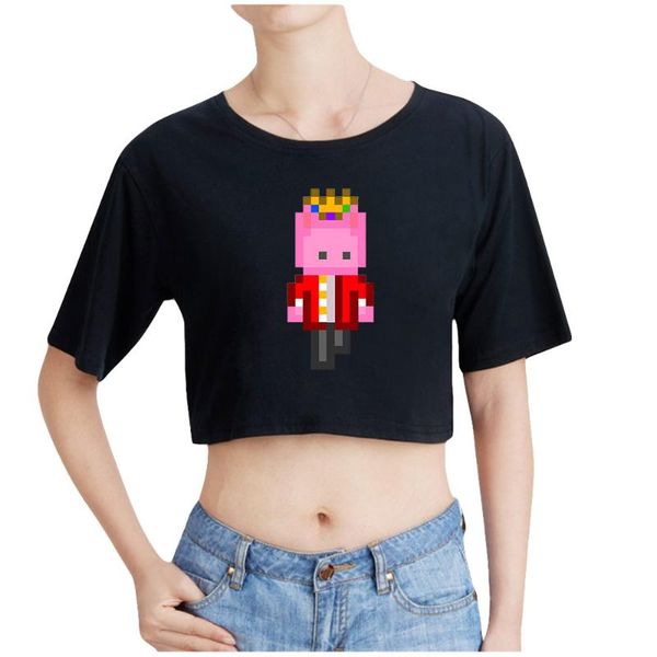 women's t-shirt technoblade fashion printed women crop summer harajuku short sleeve t-shirts girls casual streetwear t shirts, White
women's t-shirt technoblade fashion printed women crop summer harajuku short sleeve t-shirts girls casual streetwear t shirts, White