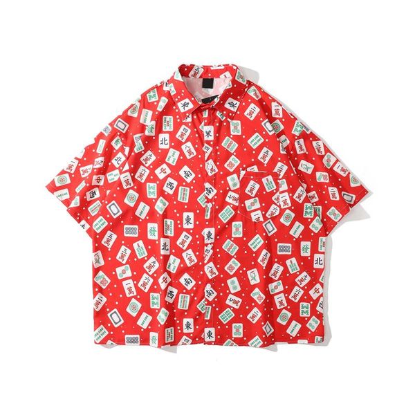 men's casual shirts interesting print oversized shirt 2021 turn-down collar summer for man male blouse mens, White;black
men's casual shirts interesting print oversized shirt 2021 turn-down collar summer for man male blouse mens, White;black