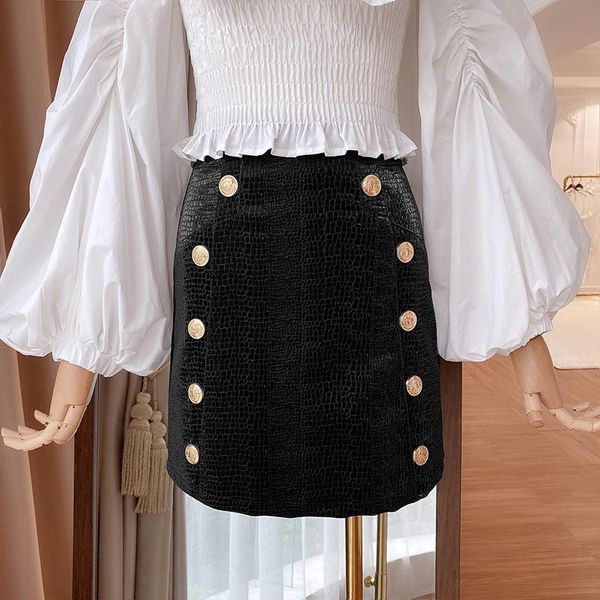 skirts double-breasted metal buckle skirt women 2021 autumn design sense leather 0917, Black
skirts double-breasted metal buckle skirt women 2021 autumn design sense leather 0917, Black