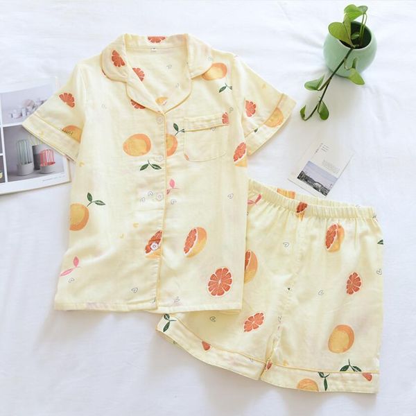 summer women pajamas sets 100% gauze cotton cute fruit printed short sleeves sleepwear shorts pyjamas homewear, Black;red
summer women pajamas sets 100% gauze cotton cute fruit printed short sleeves sleepwear shorts pyjamas homewear, Black;red