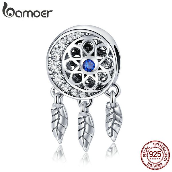 bamoer 100% 925 sterling silver moon shape dream catcher trendy charm beads fit charm bracelets & necklaces diy jewelry scc718 q0531, Black
bamoer 100% 925 sterling silver moon shape dream catcher trendy charm beads fit charm bracelets & necklaces diy jewelry scc718 q0531, Black