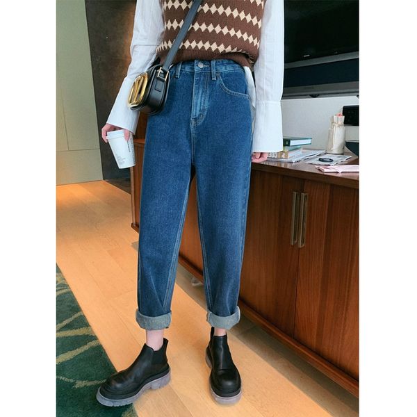 elastic wais plus size deniharem women's casual pants female mother jeans korean fashion 2021 3oub, Blue
elastic wais plus size deniharem women's casual pants female mother jeans korean fashion 2021 3oub, Blue