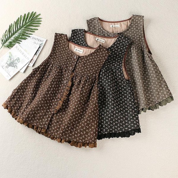 2021 autumn new style japanese mori women's literature and art retro lace loose vest vest women base 5675, Black;white
2021 autumn new style japanese mori women's literature and art retro lace loose vest vest women base 5675, Black;white
