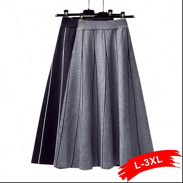 plus size winter women big swing thick knitting skirt 4xl elastic high waist pleated midi a line elegant knitted skirts, Black
plus size winter women big swing thick knitting skirt 4xl elastic high waist pleated midi a line elegant knitted skirts, Black