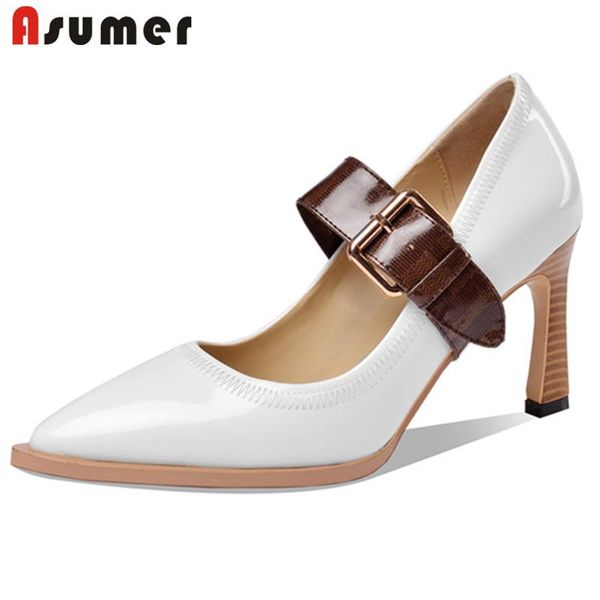 dress shoes asumer 2021 est women pumps patent leather single pointed toe buckle fashion brand office ladies black
dress shoes asumer 2021 est women pumps patent leather single pointed toe buckle fashion brand office ladies black