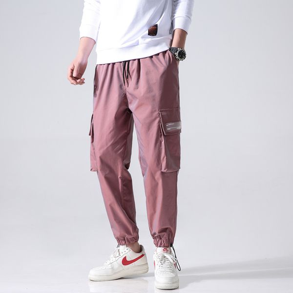 cargo harem 2021 new loose reflective elastic waistband pants of men in streetwear sweatpants corridors hkdy, Black
cargo harem 2021 new loose reflective elastic waistband pants of men in streetwear sweatpants corridors hkdy, Black
