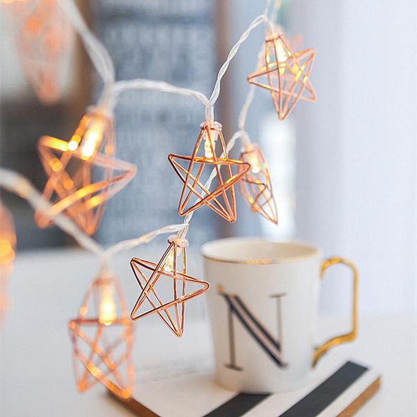 novelty led fairy lights metal star string light battery powered christmas holiday garland light for party wedding decoration
novelty led fairy lights metal star string light battery powered christmas holiday garland light for party wedding decoration