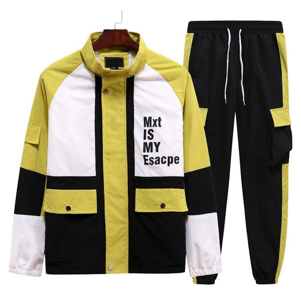 mens sports jogging suit set 100% polyester reflective breathable tracksuit for men patchwork design 2pcs set clothing, Gray
mens sports jogging suit set 100% polyester reflective breathable tracksuit for men patchwork design 2pcs set clothing, Gray