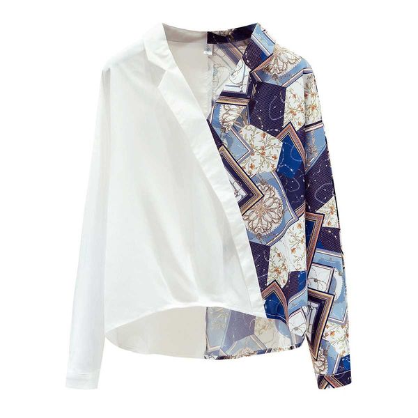 perhaps u women chiffon contrast color spliced v-neck long sleeve shirt geometric three-dimensional printed shirt b3063 210529, White
perhaps u women chiffon contrast color spliced v-neck long sleeve shirt geometric three-dimensional printed shirt b3063 210529, White