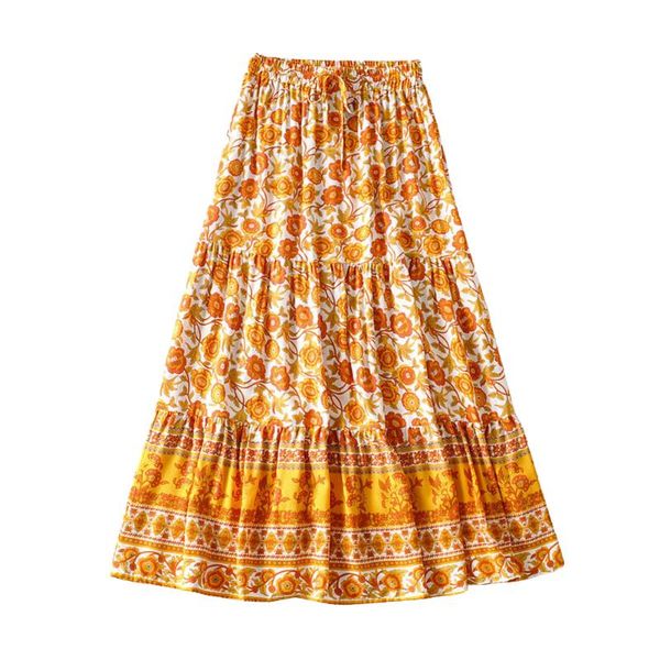 skirts fashion women pleated skirt flower long maxi ladies printed elastic high waist, Black
skirts fashion women pleated skirt flower long maxi ladies printed elastic high waist, Black