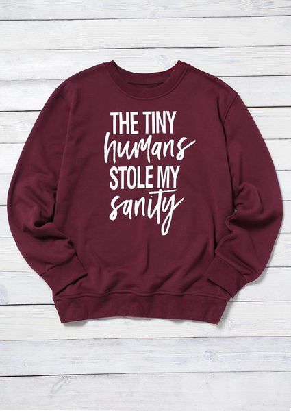 the tiny humans stole my sanity sweatshirt pure cotton women art graphic quote jumper casual outfits pullovers sweats, Black
the tiny humans stole my sanity sweatshirt pure cotton women art graphic quote jumper casual outfits pullovers sweats, Black