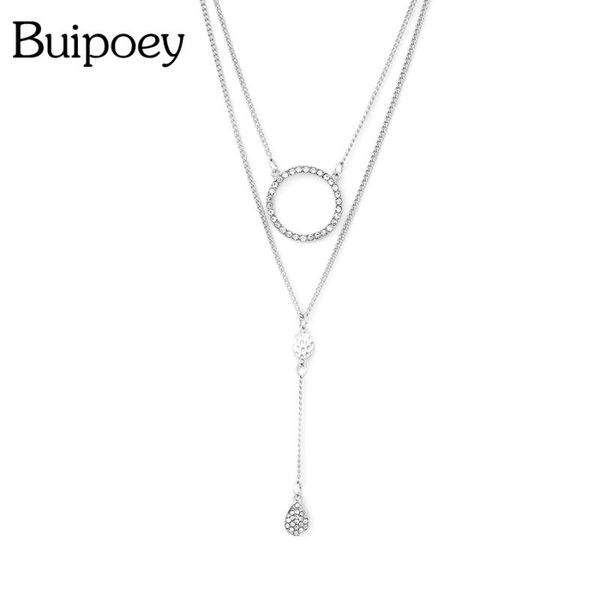 chains buipoey two tiers stacking round dangle drop pendant necklace for women girl length 45 to 60cm silver color jewelry
chains buipoey two tiers stacking round dangle drop pendant necklace for women girl length 45 to 60cm silver color jewelry