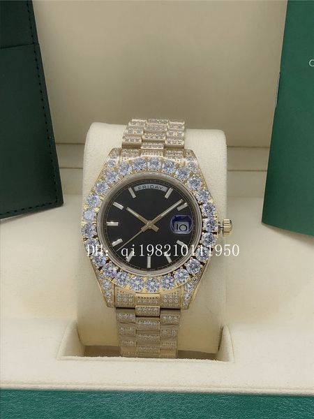 luxury u1 factory 10 style full diamond black dail president day-date watch 228239 228396 sapphire big diamond bezel 43mm 18k gold men autom, Slivery;brown
luxury u1 factory 10 style full diamond black dail president day-date watch 228239 228396 sapphire big diamond bezel 43mm 18k gold men autom, Slivery;brown