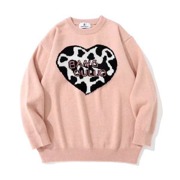men's sweaters gtdom couple 2021 autumn winter loose cotton harajuku casual love print o-neck long sleeve oversize sweater, White;black
men's sweaters gtdom couple 2021 autumn winter loose cotton harajuku casual love print o-neck long sleeve oversize sweater, White;black