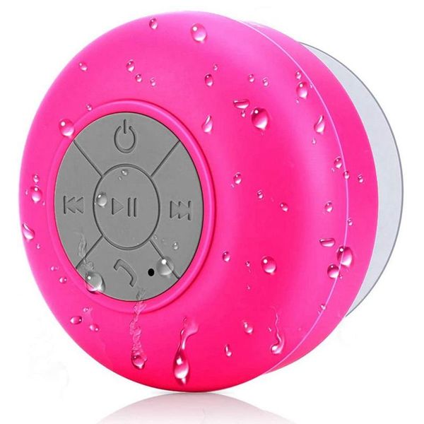wireless hands-portable bluetooth shower speaker waterproof, built-in microphone, suction cup (pink) 
wireless hands-portable bluetooth shower speaker waterproof, built-in microphone, suction cup (pink)