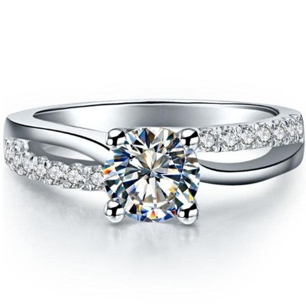 cluster rings 0.6 ct wonderful synthetic nscd women ring sterling silver jewelry white gold cover engagement prongs finger s925, Golden;silver
cluster rings 0.6 ct wonderful synthetic nscd women ring sterling silver jewelry white gold cover engagement prongs finger s925, Golden;silver