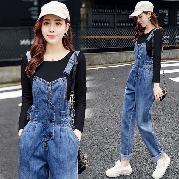 piece suit suspender women's spring and autumn fashion style age reducing waist one-piece pants, Blue
piece suit suspender women's spring and autumn fashion style age reducing waist one-piece pants, Blue