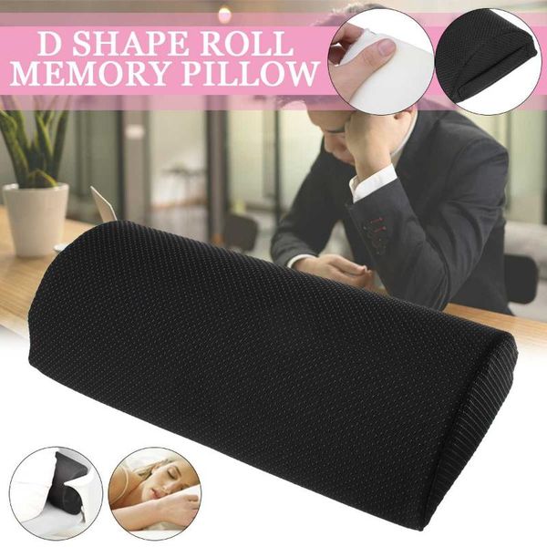 pillow black d shape comfort roll memory foam for neck knee leg spacer back lumbar support resting yoga office
pillow black d shape comfort roll memory foam for neck knee leg spacer back lumbar support resting yoga office
